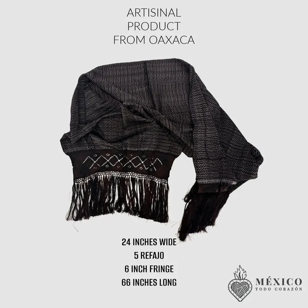 Mexican Rebozo Scarf,  artisela stunning